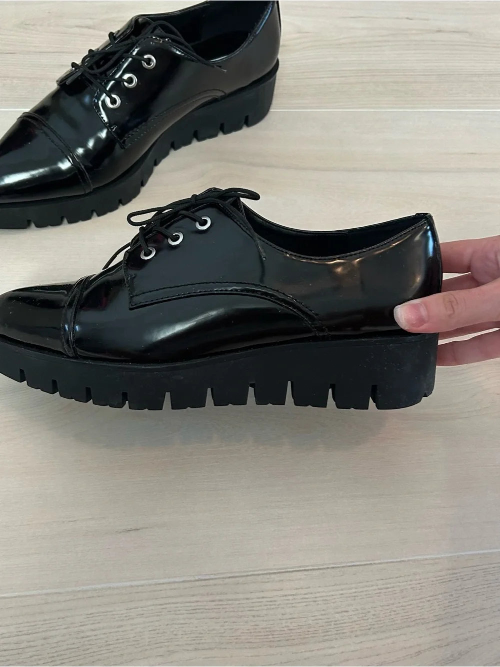 outsider 67 black platform oxfords